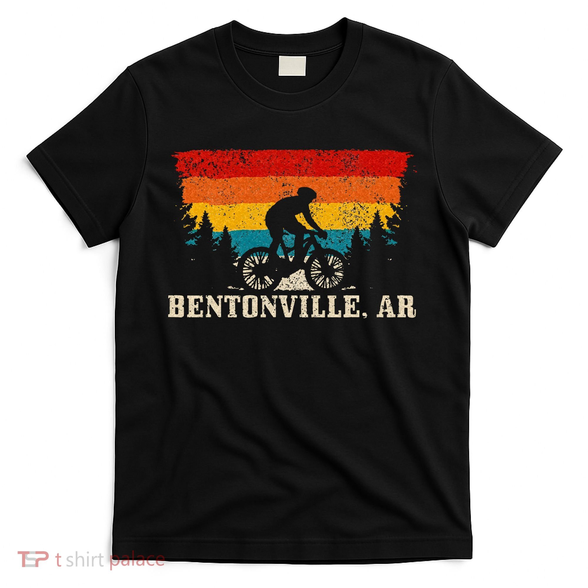 Bentonville Arkansas Vintage Mountain Bike Cycling T-Shirt