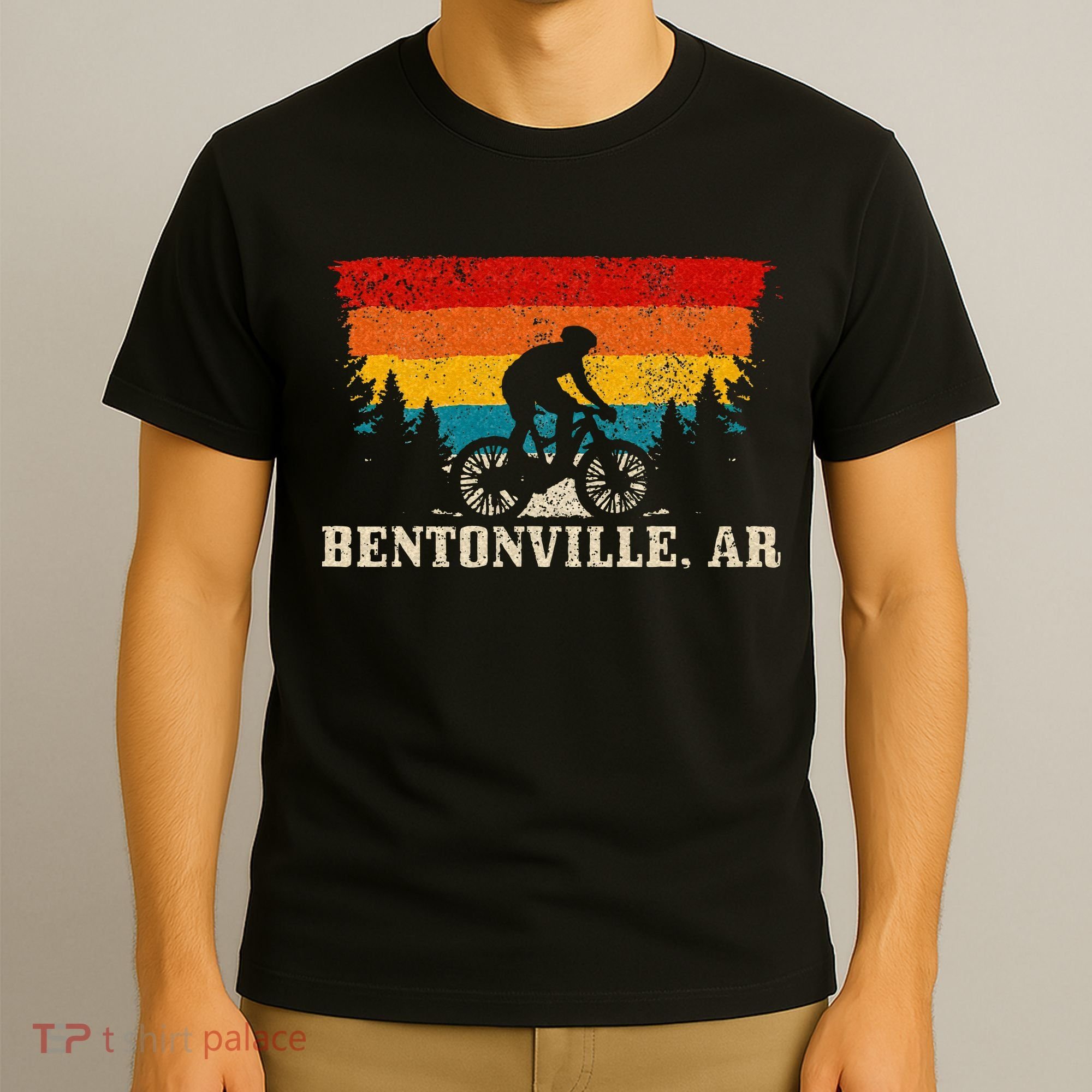 Bentonville Arkansas Vintage Mountain Bike Cycling T-Shirt