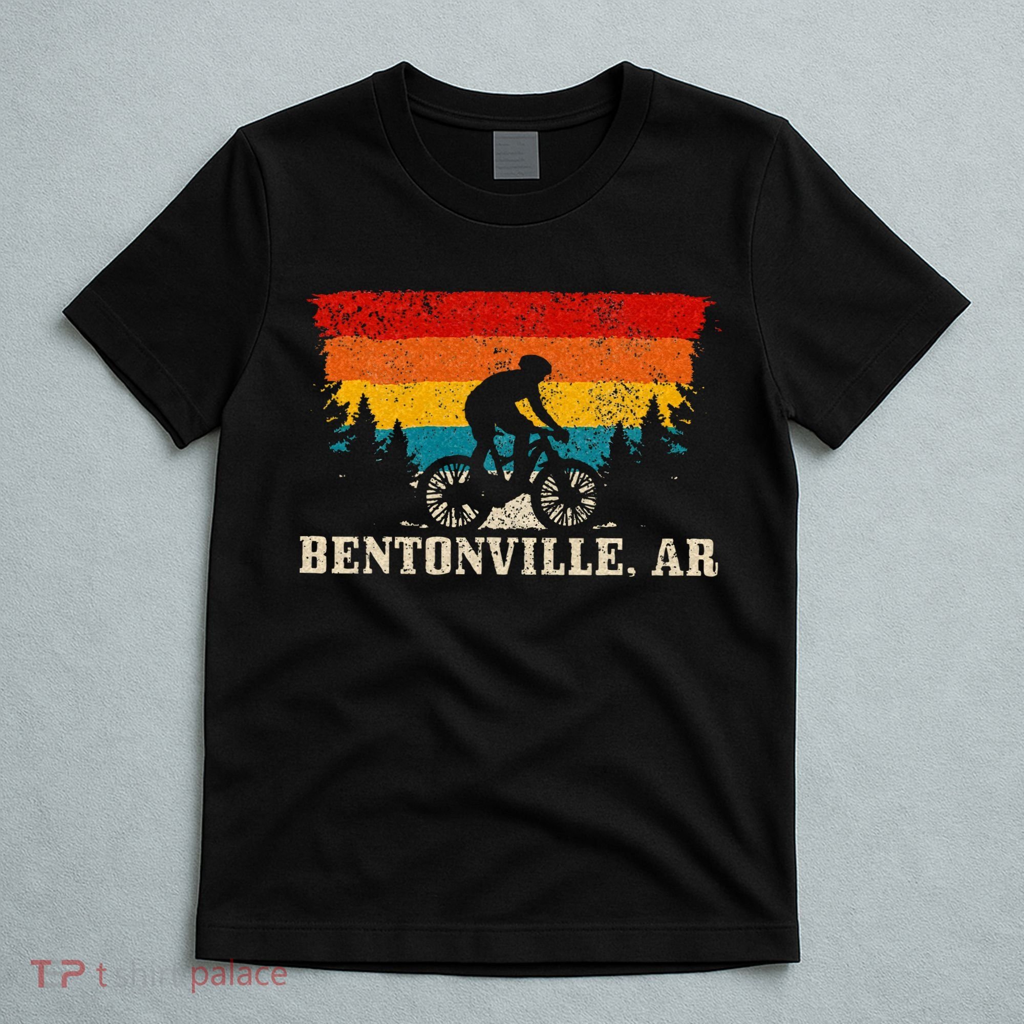 Bentonville Arkansas Vintage Mountain Bike Cycling T-Shirt