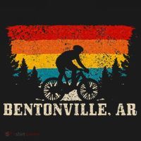 Bentonville Arkansas Vintage Mountain Bike Cycling T-Shirt thumb 7