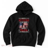 Being A Veteran Is An Honor Being Papa Is Priceless Hoodie thumb 0
