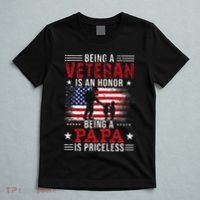 Being A Veteran Is An Honor Being Papa Is Priceless T-Shirt thumb 5