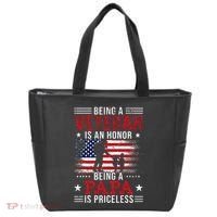 Being A Veteran Is An Honor Being Papa Is Priceless Tote Bag thumb 0
