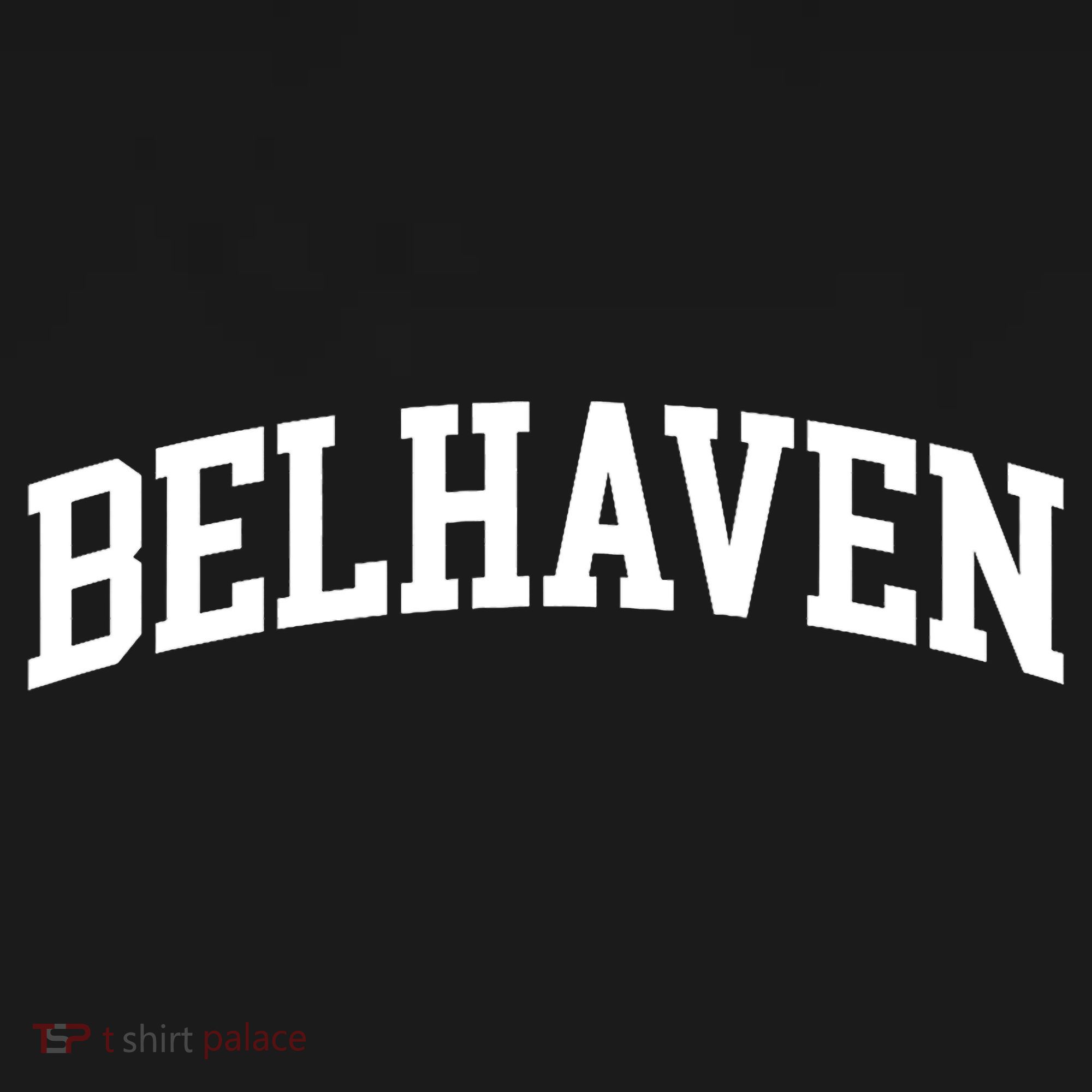 Belhaven Arch Vintage Retro College Athletic Sports T-Shirt