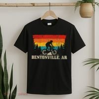 Bentonville Arkansas Vintage Mountain Bike Cycling T-Shirt thumb 2