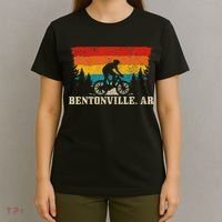 Bentonville Arkansas Vintage Mountain Bike Cycling T-Shirt thumb 4