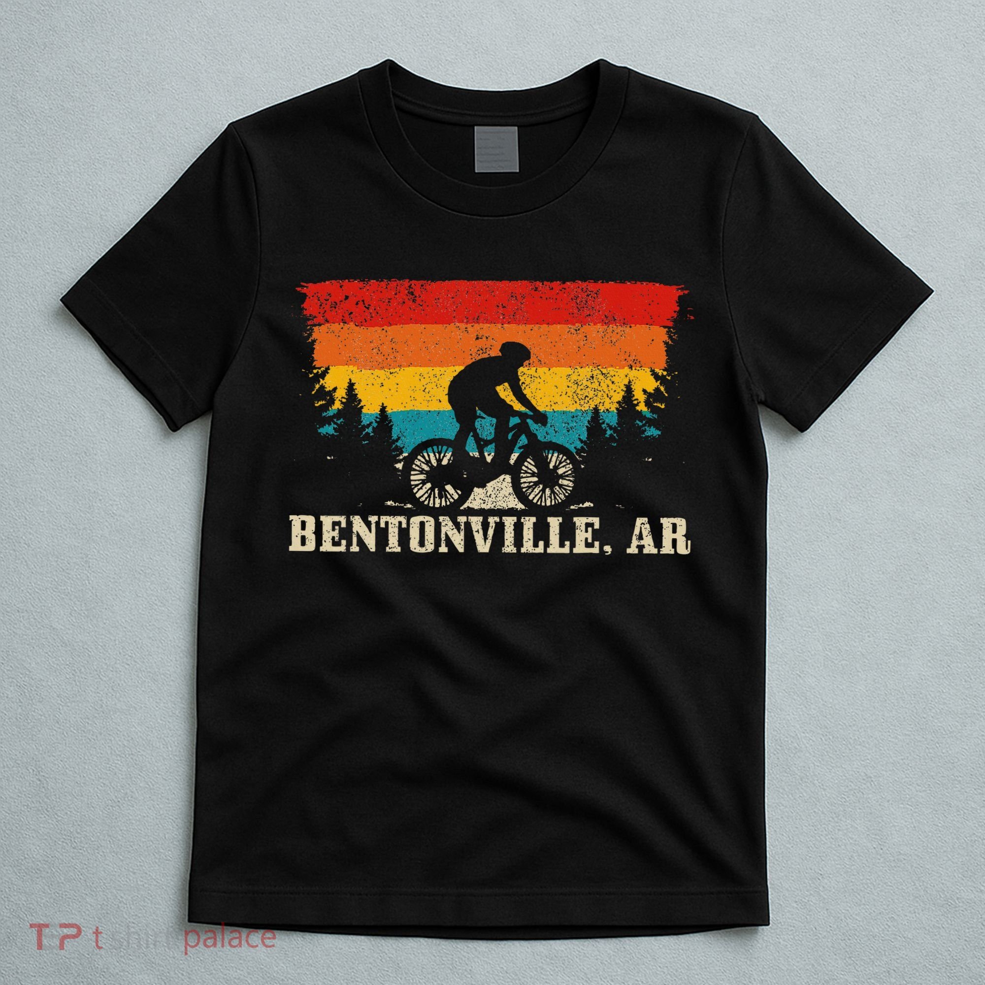 Bentonville Arkansas Vintage Mountain Bike Cycling T-Shirt