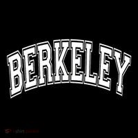 Berkeley Arched White Text Hoodie thumb 7