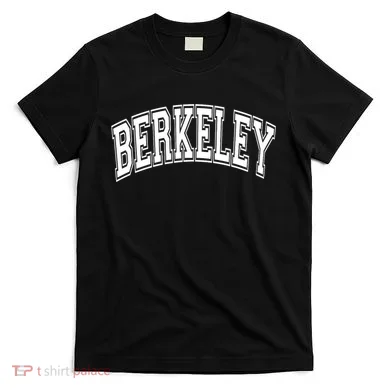 Berkeley Arched White Text T-Shirt