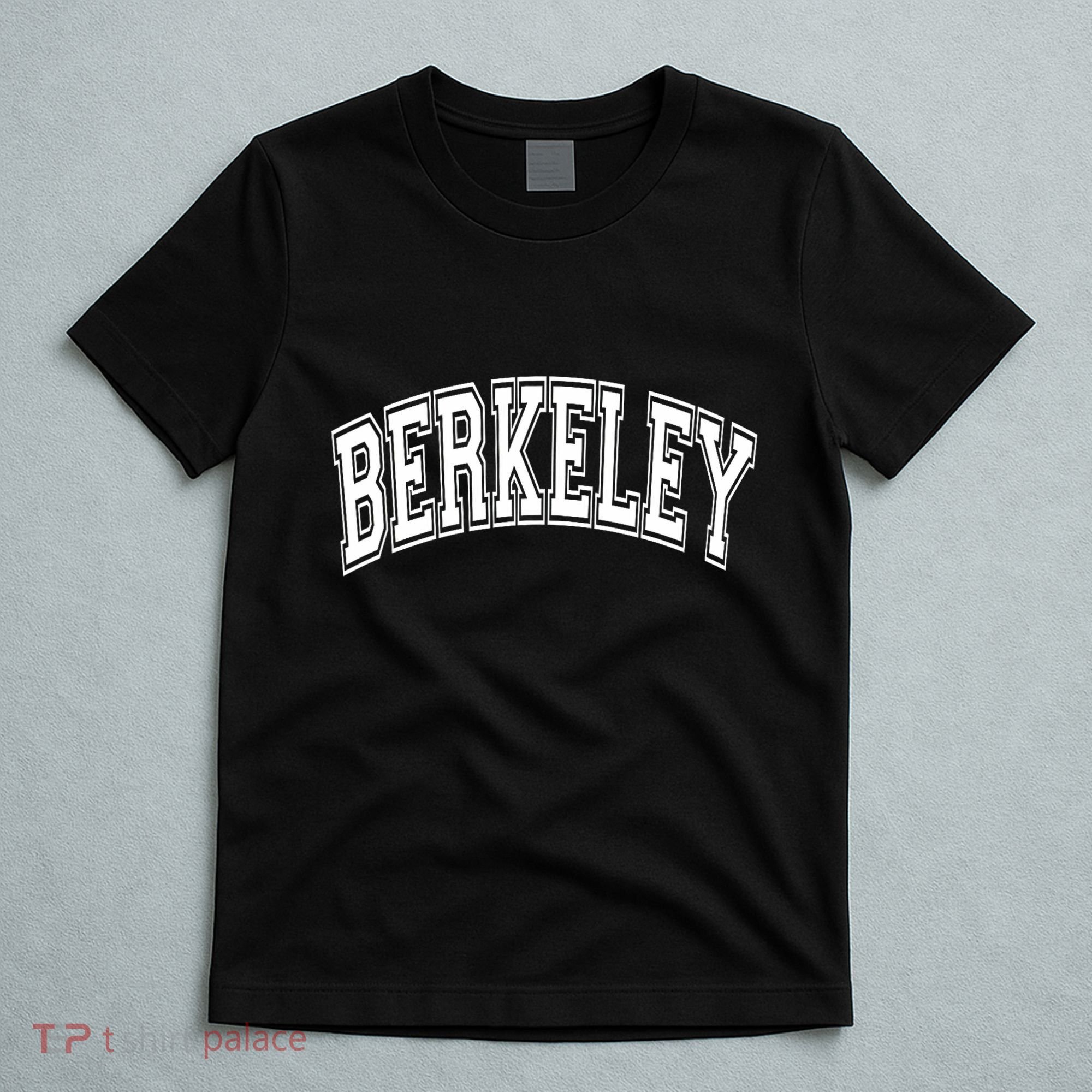 Berkeley Arched White Text T-Shirt