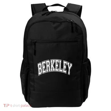 Berkeley Arched White Text Backpack