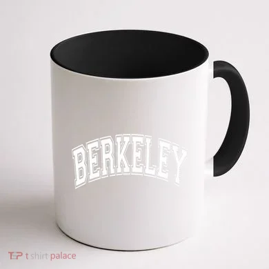 Berkeley Arched White Text Coffee Mug back