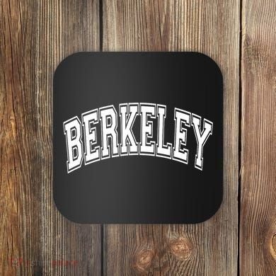 Berkeley Arched White Text Coaster