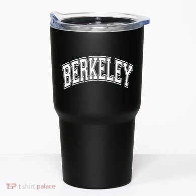 Berkeley Arched White Text Tumbler