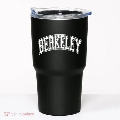 Berkeley Arched White Text Tumbler