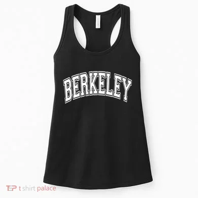 Berkeley Arched White Text Women's Tank Top