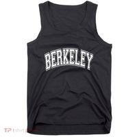 Berkeley Arched White Text Tank Top thumb 0
