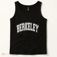 Berkeley Arched White Text Tank Top thumb 2