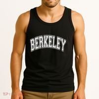 Berkeley Arched White Text Tank Top thumb 3
