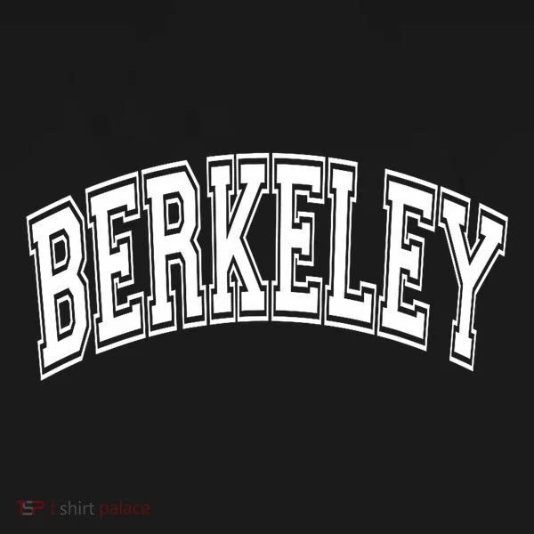 Berkeley Arched White Text Tank Top