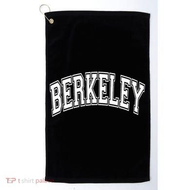 Berkeley Arched White Text Golf Towel