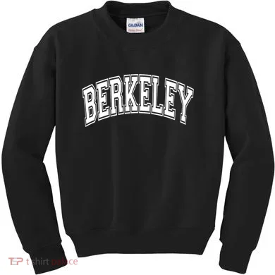 Berkeley Arched White Text Kids Sweatshirt
