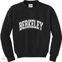 Berkeley Arched White Text Kids Sweatshirt thumb 0