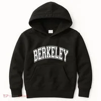 Berkeley Arched White Text Kids Hoodie thumb 0