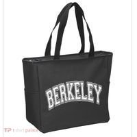 Berkeley Arched White Text Tote Bag thumb 2
