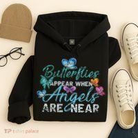 Butterflies Appear When Angels Are Near Butterfly Hoodie thumb 4
