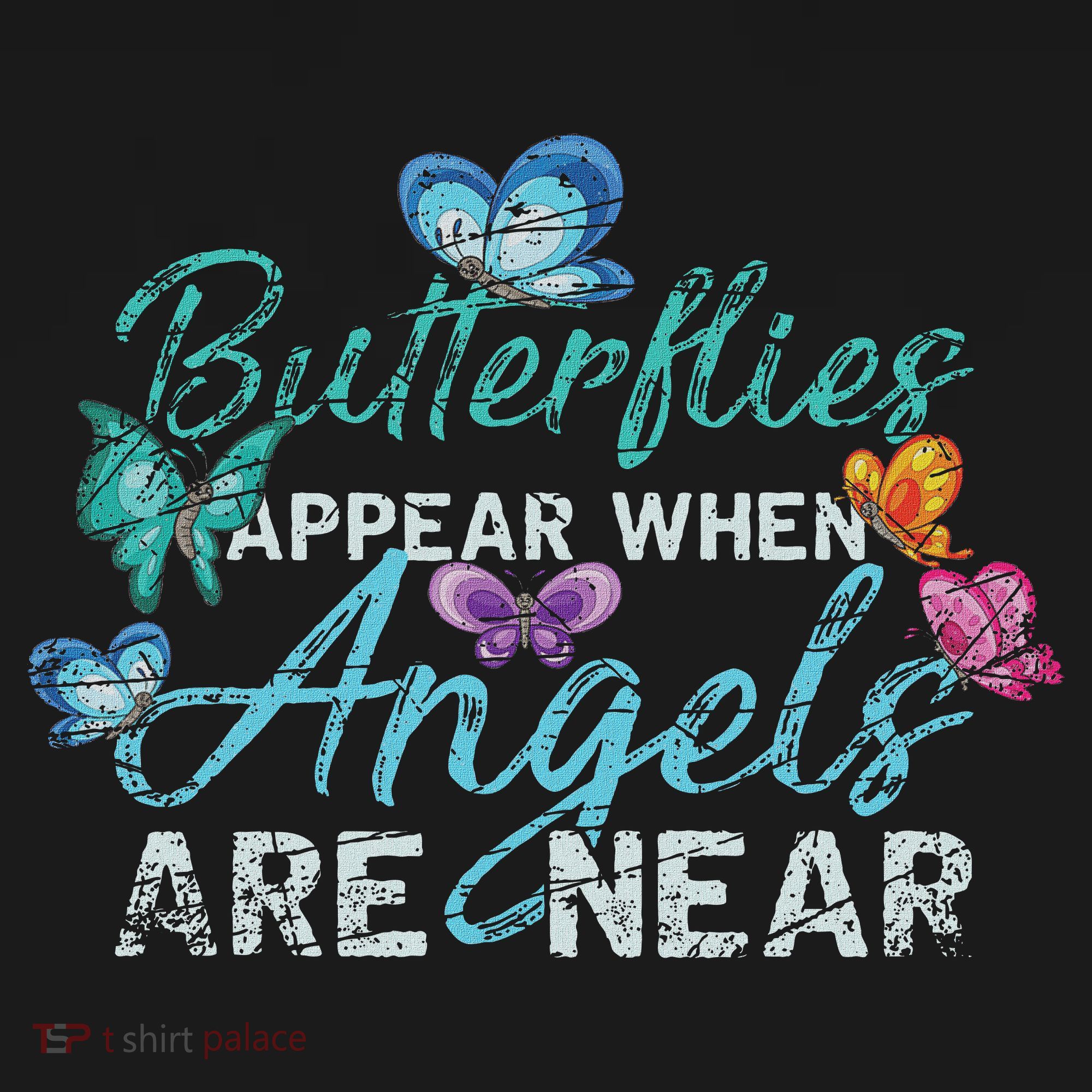 Butterflies Appear When Angels Are Near Butterfly Toddler Hoodie