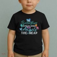 Butterflies Appear When Angels Are Near Butterfly Toddler T-Shirt thumb 2
