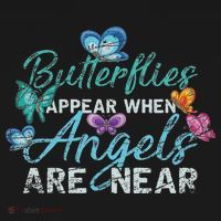 Butterflies Appear When Angels Are Near Butterfly Women's Long Sleeve Shirt thumb 2