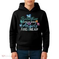 Butterflies Appear When Angels Are Near Butterfly Kids Hoodie thumb 4