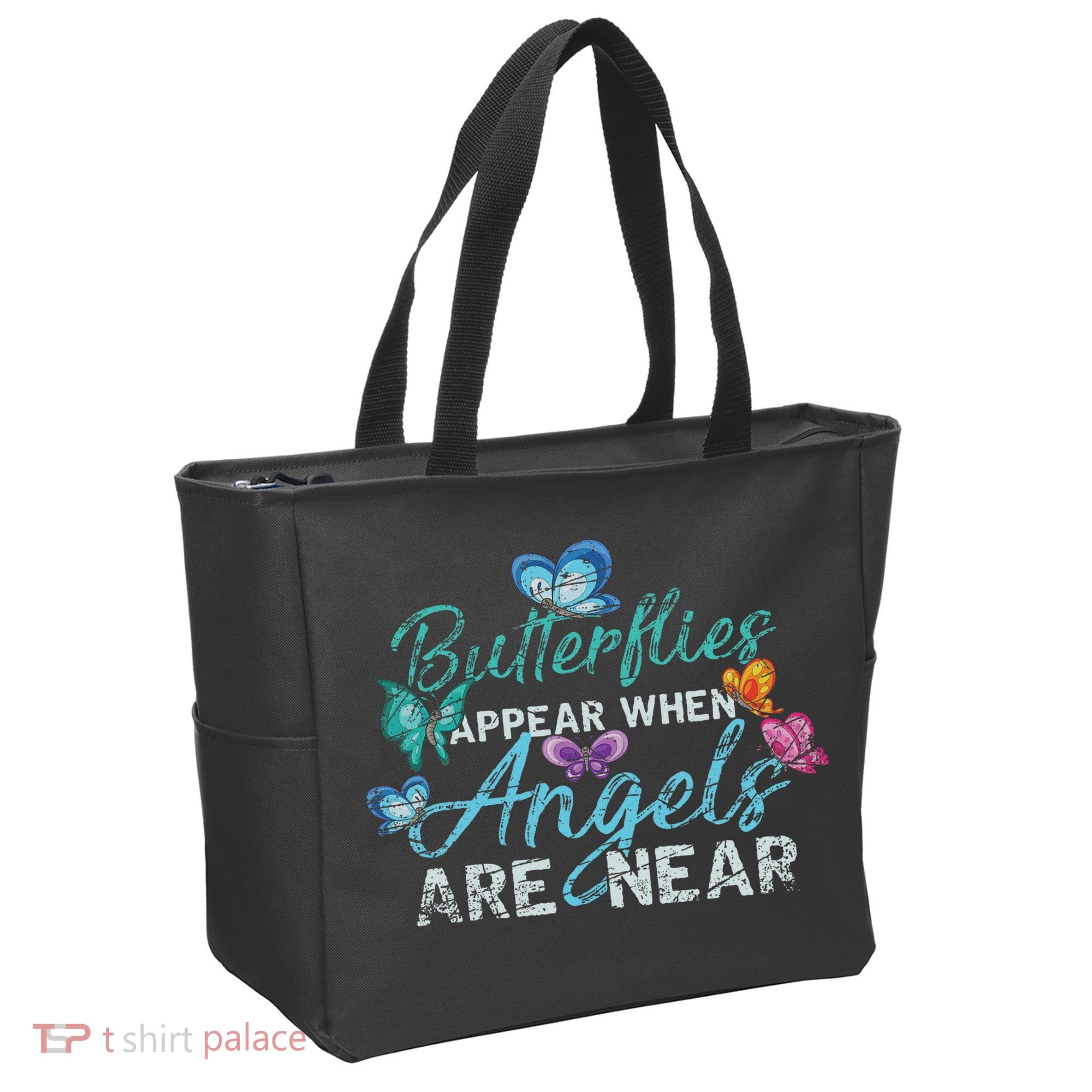 Butterflies Appear When Angels Are Near Butterfly Tote Bag