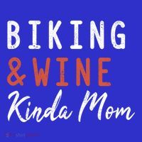 Biking And Wine Kinda Mom Mountain Bike Trails Bycicle Great Gift Mousepad thumb 1