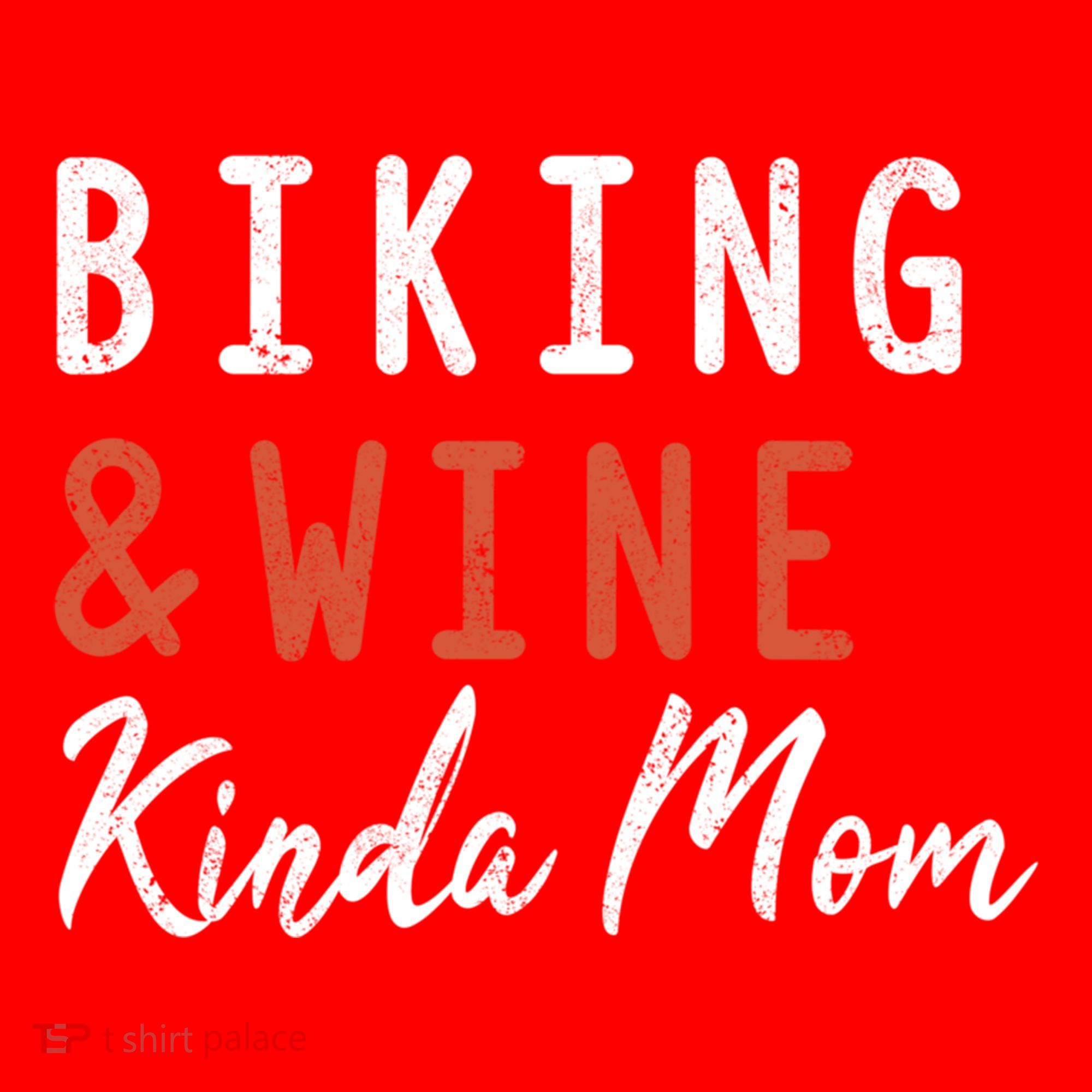 Biking And Wine Kinda Mom Mountain Bike Trails Bycicle Great Gift Santa Hat