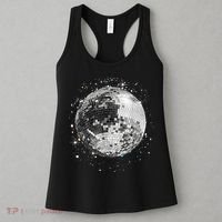 Black And White Disco Ball Club Retro Women's Tank Top thumb 3