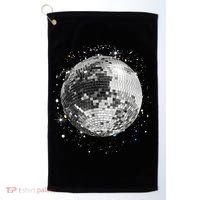 Black And White Disco Ball Club Retro Golf Towel thumb 0