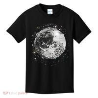 Black And White Disco Ball Club Retro Kids T-Shirt thumb 0