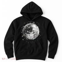Black And White Disco Ball Club Retro Hoodie thumb 0