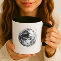 Black And White Disco Ball Club Retro Coffee Mug thumb 3