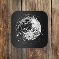 Black And White Disco Ball Club Retro Coaster thumb 0