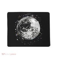 Black And White Disco Ball Club Retro Mousepad thumb 0