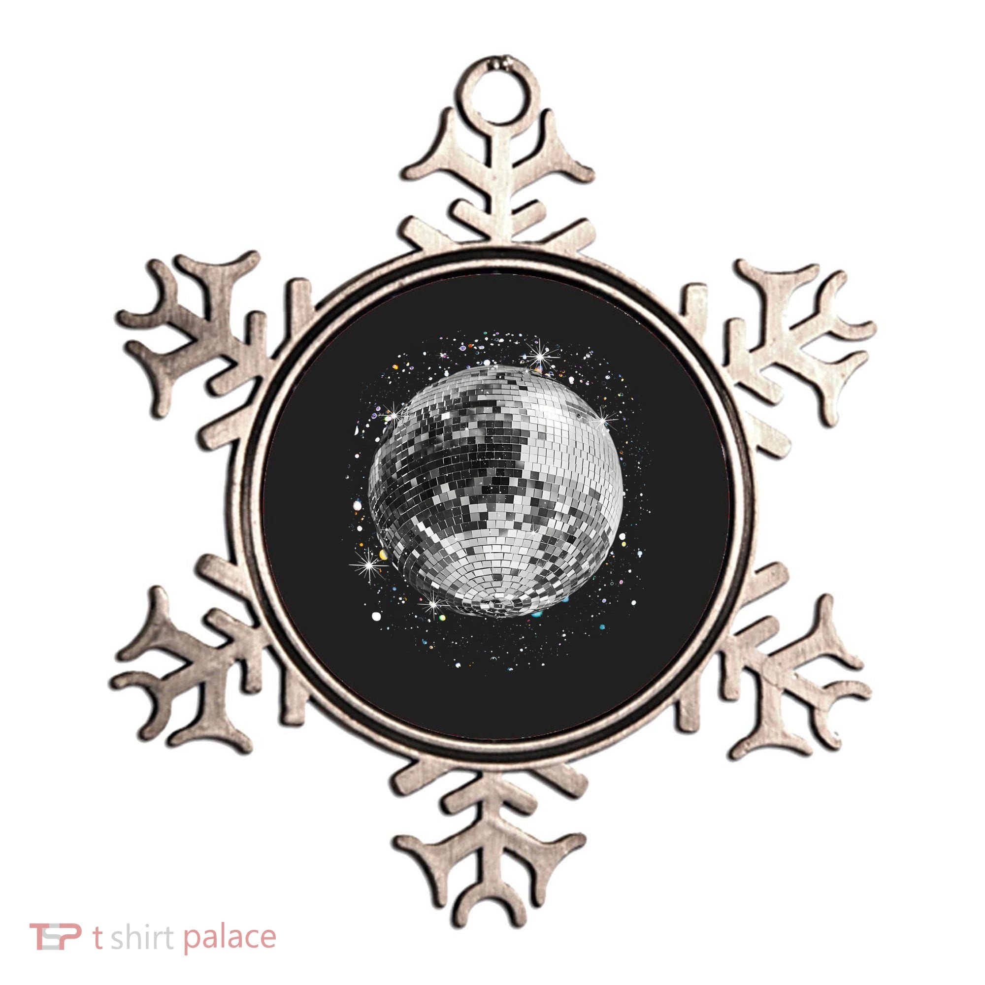 Black And White Disco Ball Club Retro Ornament