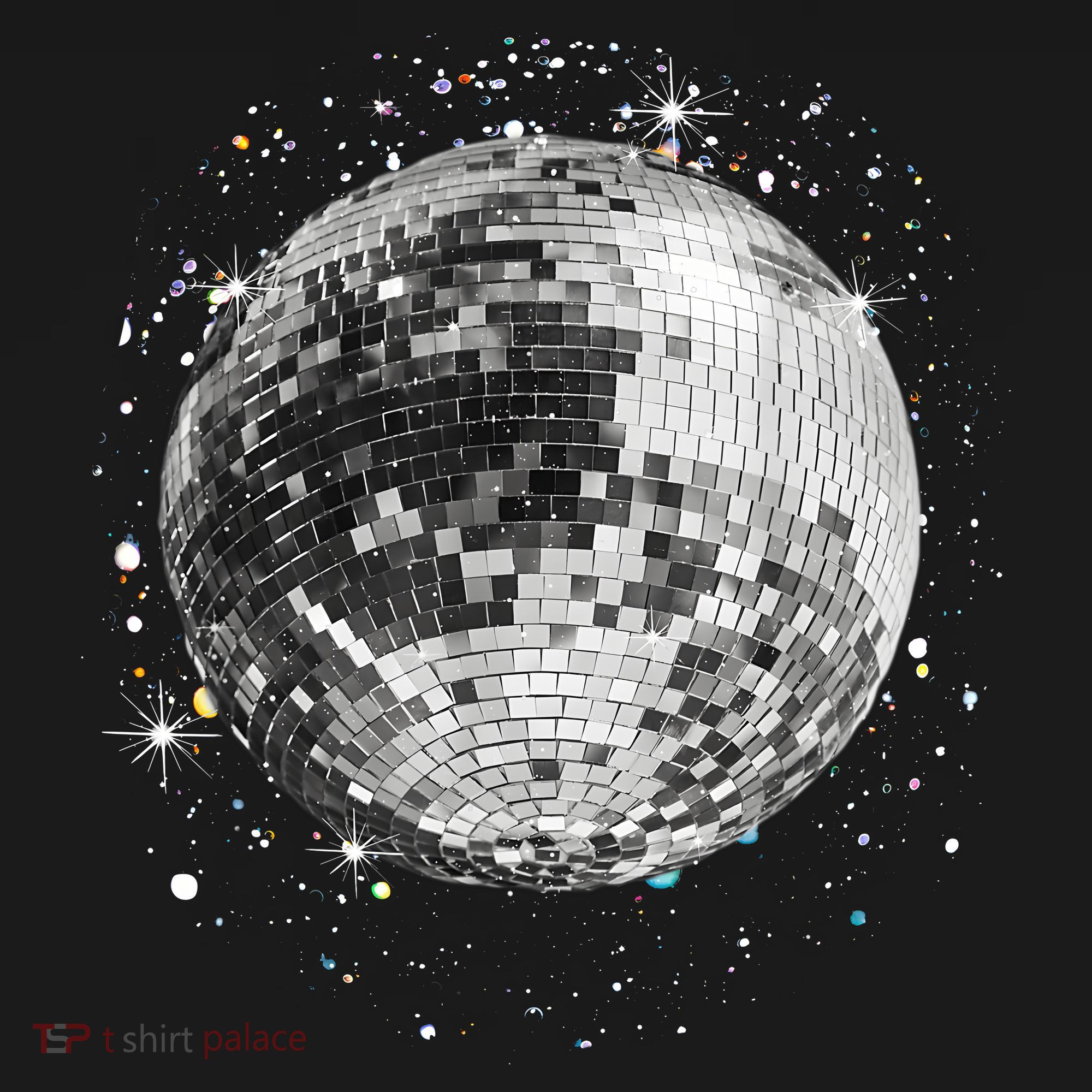 Black And White Disco Ball Club Retro Toddler Hoodie