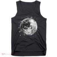 Black And White Disco Ball Club Retro Tank Top thumb 0