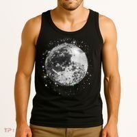 Black And White Disco Ball Club Retro Tank Top thumb 3
