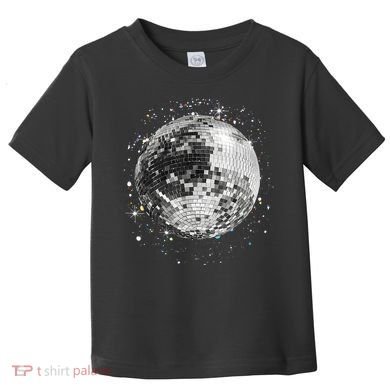 Black And White Disco Ball Club Retro Toddler T-Shirt