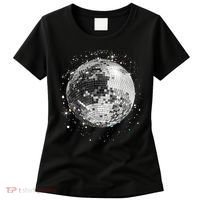 Black And White Disco Ball Club Retro Women's T-Shirt thumb 0